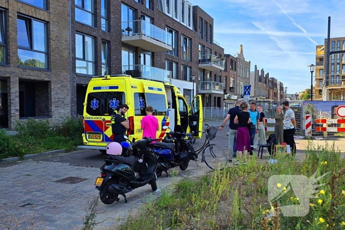 Botsing tussen scooterrijder en fietser