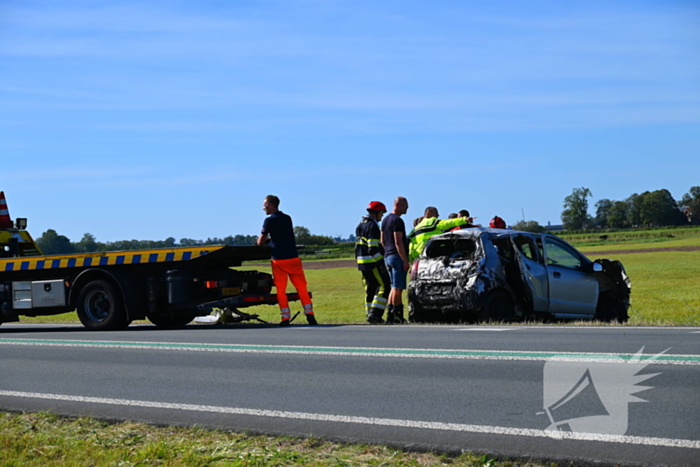 Hulpdiensten snel ter plekke na ongeval