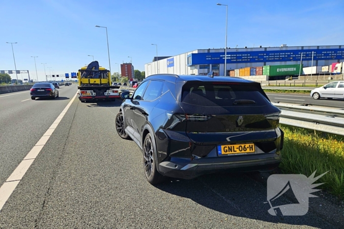 Verkeershinder door botsing op snelweg