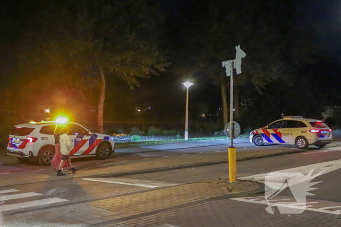 Brand in politieauto snel geblust