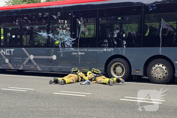 Rook in lijnbus leidt tot snelle brandweeractie