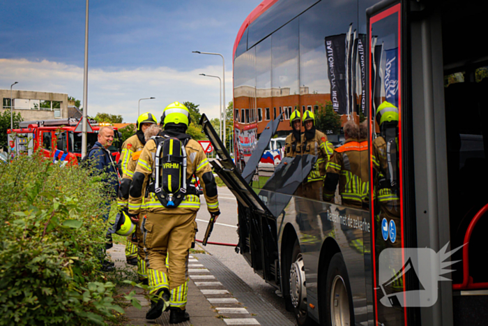 Rook in lijnbus leidt tot snelle brandweeractie
