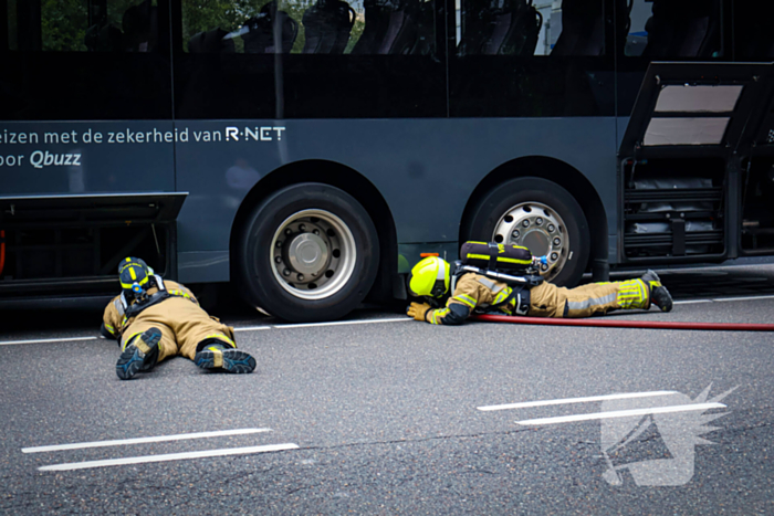 Rook in lijnbus leidt tot snelle brandweeractie