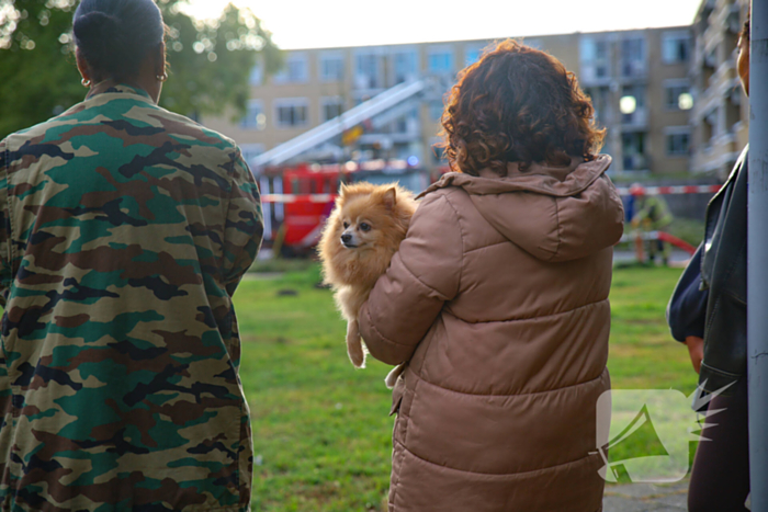 Woningbrand leidt tot ontruimingen en rookinhalatie