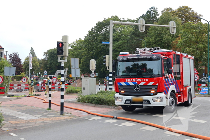 Gaslekkage na graafwerkzaamheden zorgt voor spoedinterventie