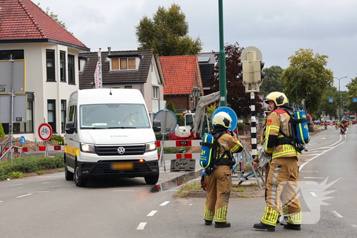 Gaslekkage na graafwerkzaamheden zorgt voor spoedinterventie