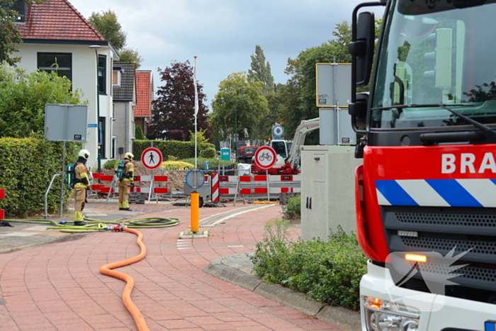 Gaslekkage na graafwerkzaamheden zorgt voor spoedinterventie