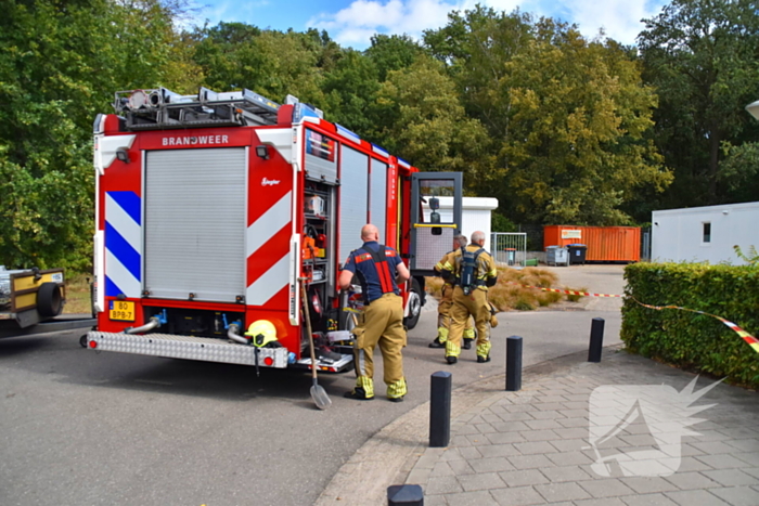 Brandweer in actie bij lekkage