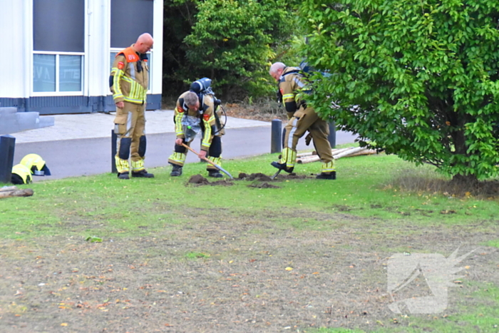 Brandweer in actie bij lekkage