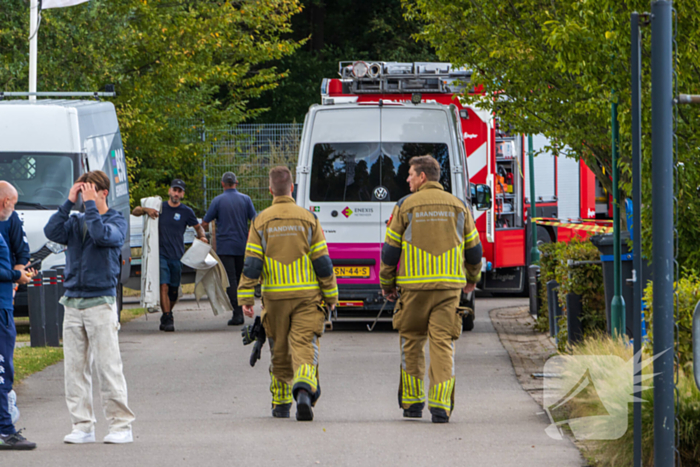 Brandweer in actie bij lekkage