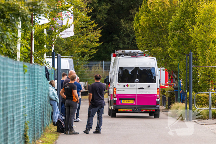 Brandweer in actie bij lekkage