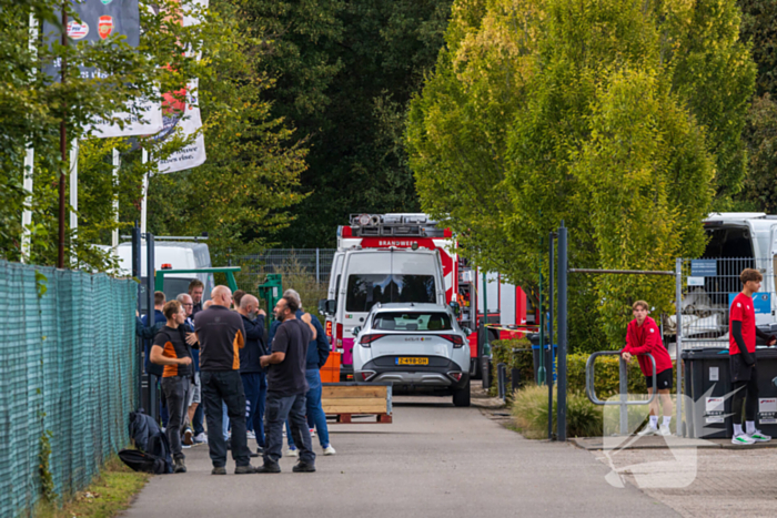 Brandweer in actie bij lekkage