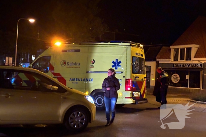 Fietser aangereden op rotonde