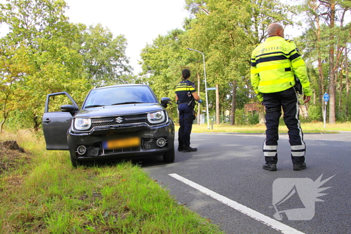 Aanrijding met letsel tussen drie voertuigen