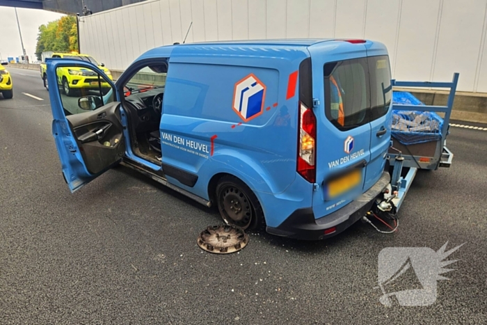 Ongeval door overbeladen aanhanger