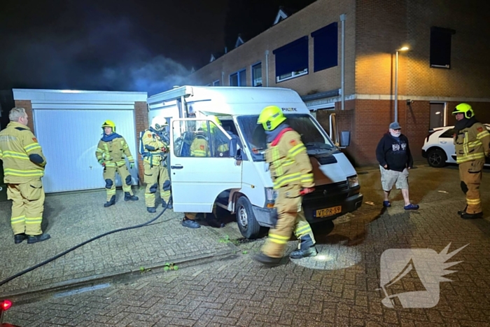 Brand in camper snel onder controle