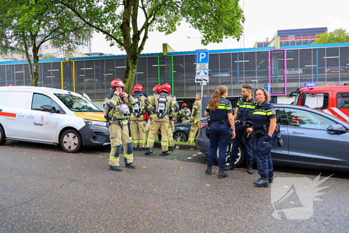 Brand in parkeergarage leidt tot grote hulpverlening