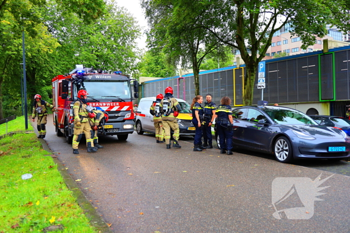 Brand in parkeergarage leidt tot grote hulpverlening