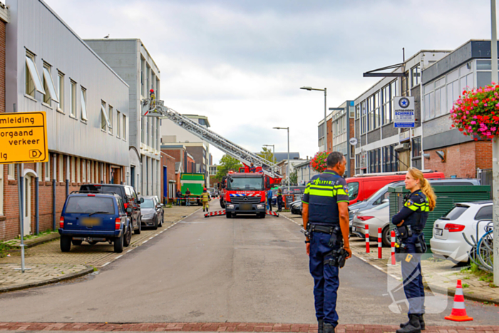Instorting bedrijfspand leidt tot brandweerinterventie
