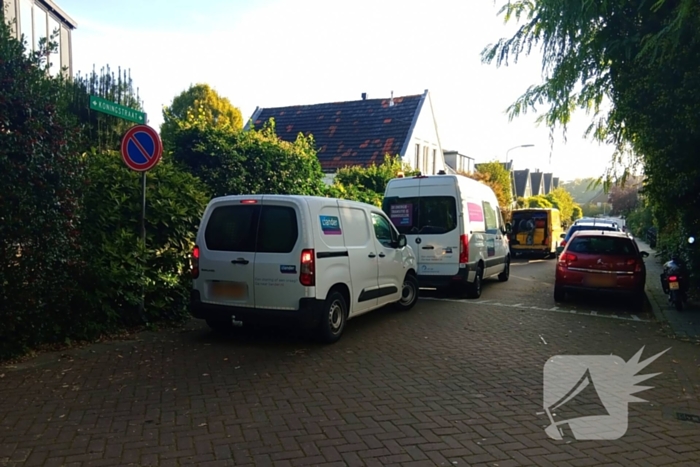 Gaslek bij graafwerkzaamheden