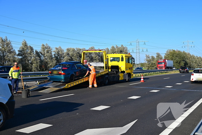 Kop-staartaanrijding veroorzaakt file