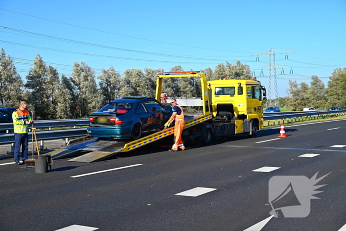Kop-staartaanrijding veroorzaakt file