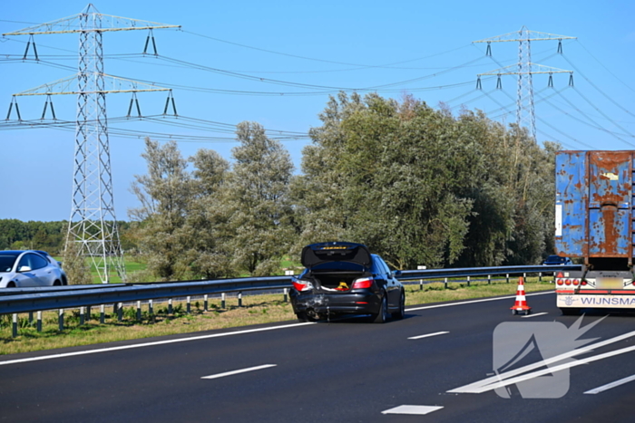 Kop-staartaanrijding veroorzaakt file