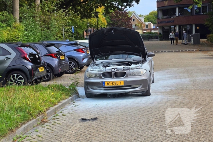 Brand in auto snel geblust