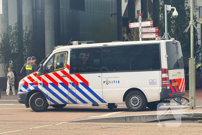 Politie en ME aanwezig bij demonstratie