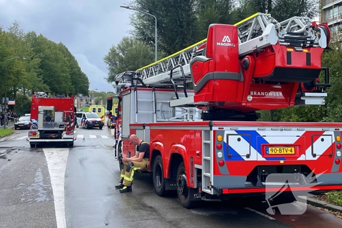 Brand op vierde etage van flatgebouw