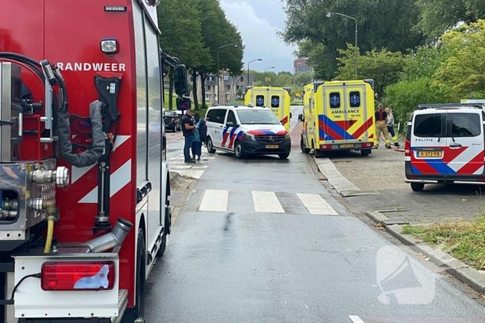 Brand op vierde etage van flatgebouw