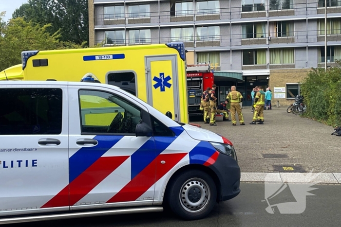 Brand op vierde etage van flatgebouw