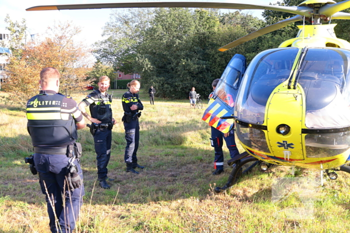 Traumahelikopter landt na medische noodsituatie