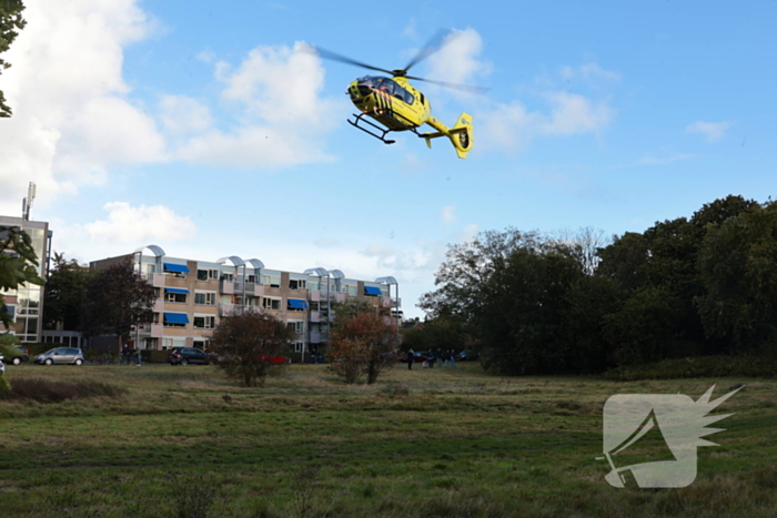 Traumahelikopter landt na medische noodsituatie