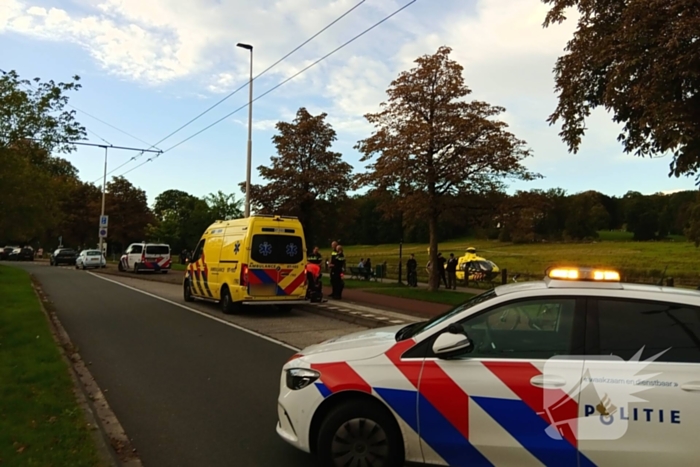 Traumateam landt voor medisch incident
