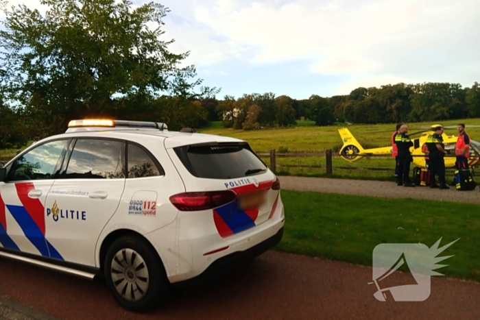 Traumateam landt voor medisch incident