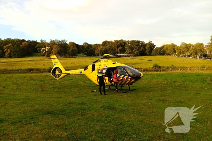 Traumateam landt voor medisch incident