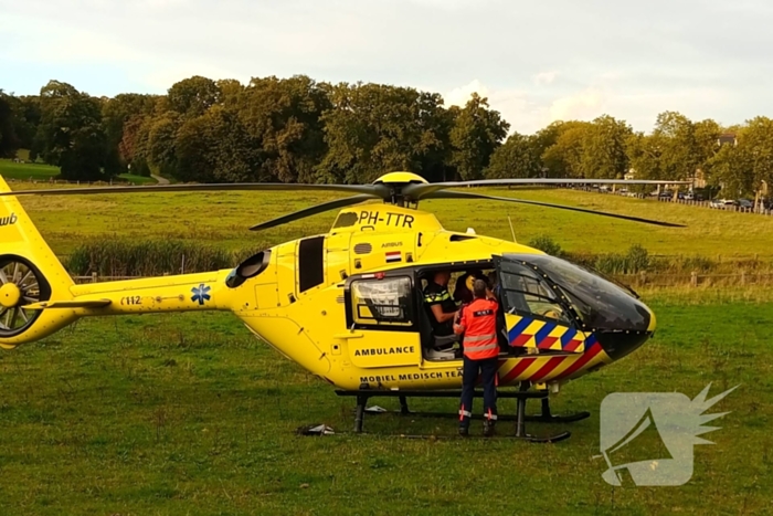 Traumateam landt voor medisch incident