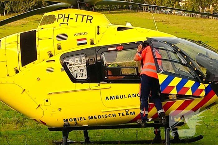 Traumateam landt voor medisch incident