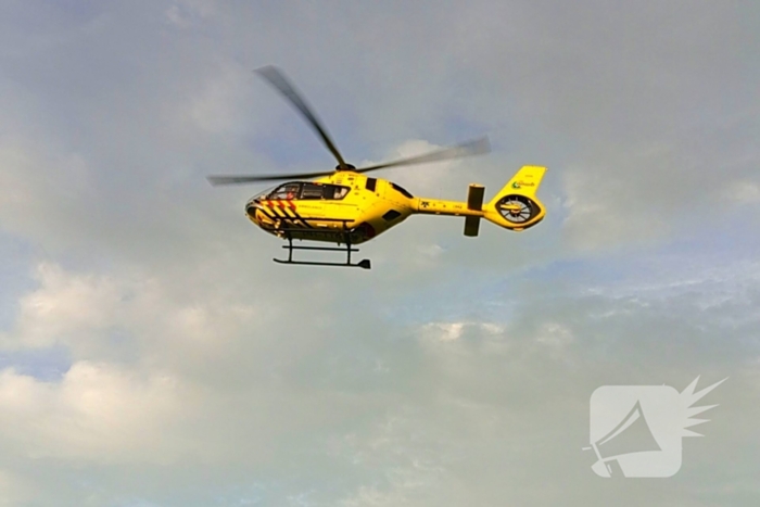 Traumateam landt voor medisch incident