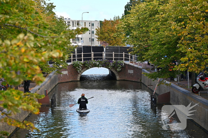 Zoektocht naar explosief in gracht