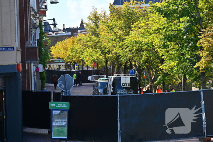 Zoektocht naar explosief in gracht