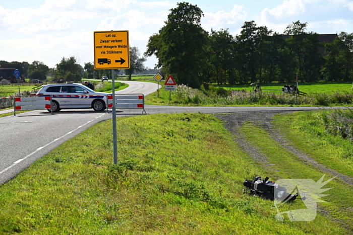 Scooterrijder gewond bij aanrijding