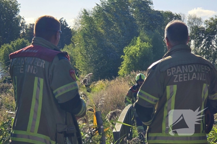 Brand in bramenstruiken zorgt voor hevige rookontwikkeling
