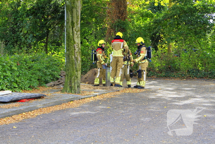 Grote gasuitstroom bij graafwerkzaamheden