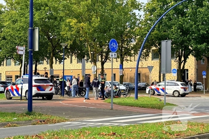 Fatbiker botst op fietser