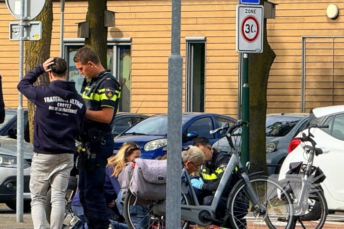 Fatbiker botst op fietser