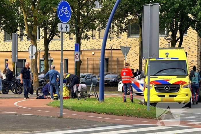 Fatbiker botst op fietser
