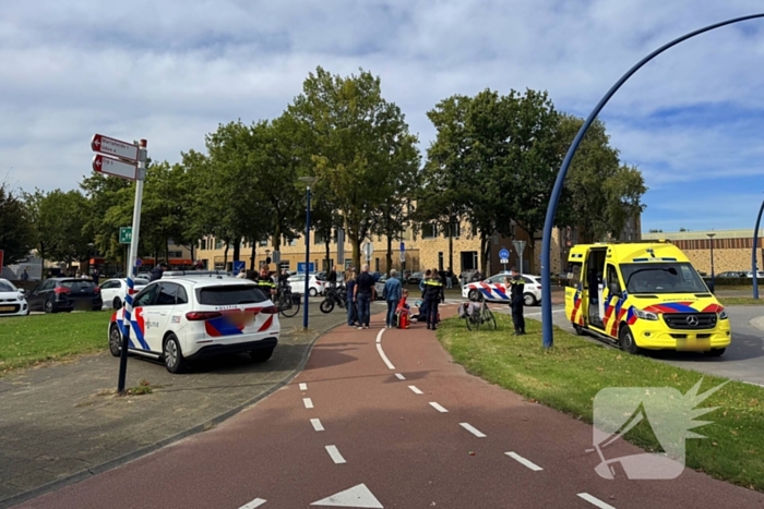 Fatbiker botst op fietser
