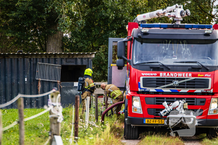 Brand in volkstuinen snel geblust